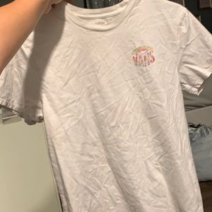 white vans t shirt